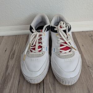Puma White and Red Sneakers